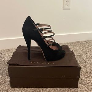 Gucci Triple Strap Mary Jane Platform Pump